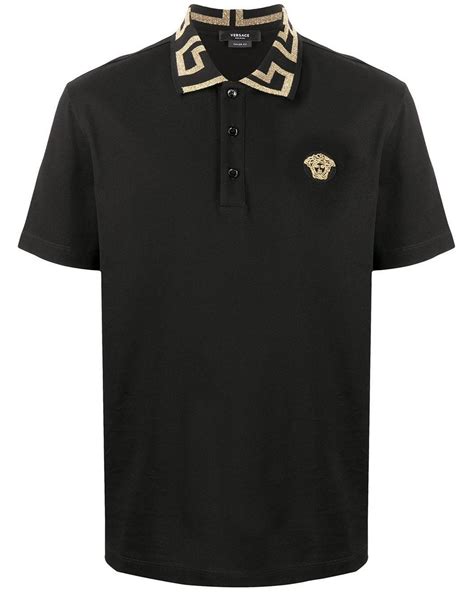 versace polo t shirt sale|versace long sleeve polo.